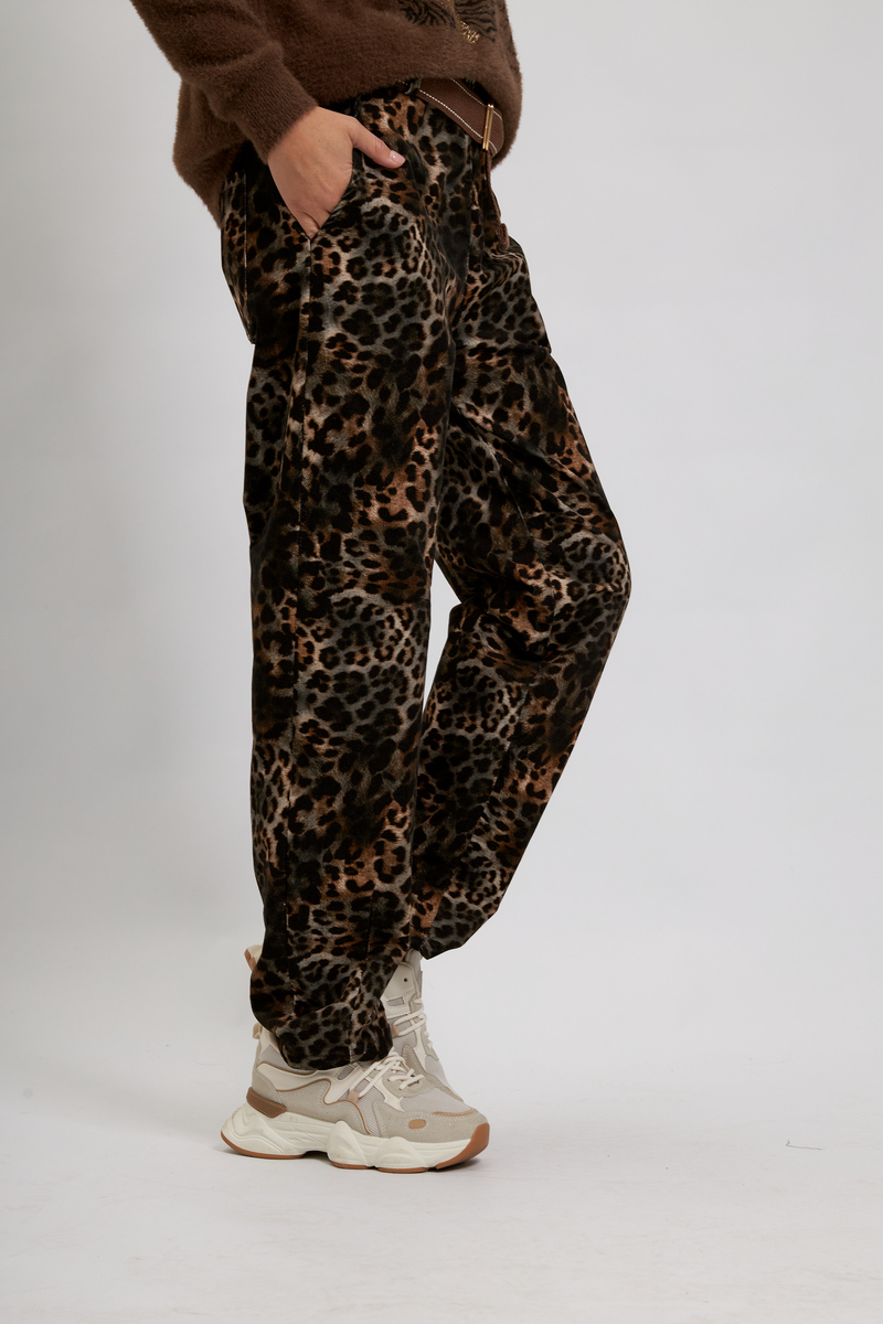 Брюки Шоколадный Леопард авторская одежда