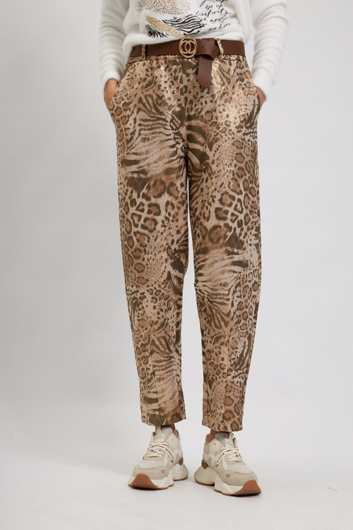 Брюки Сафари золотые брендовая одежда