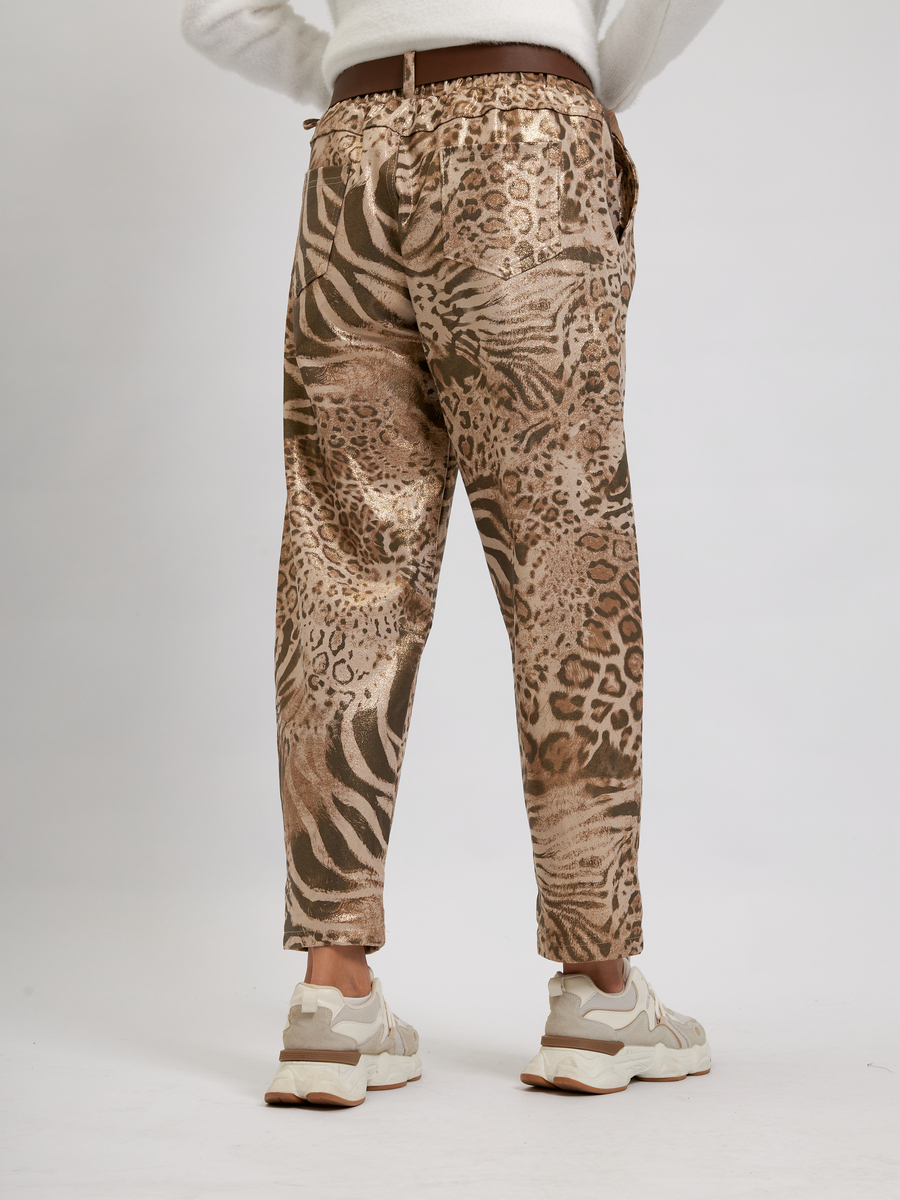 Брюки Сафари золотые авторская одежда