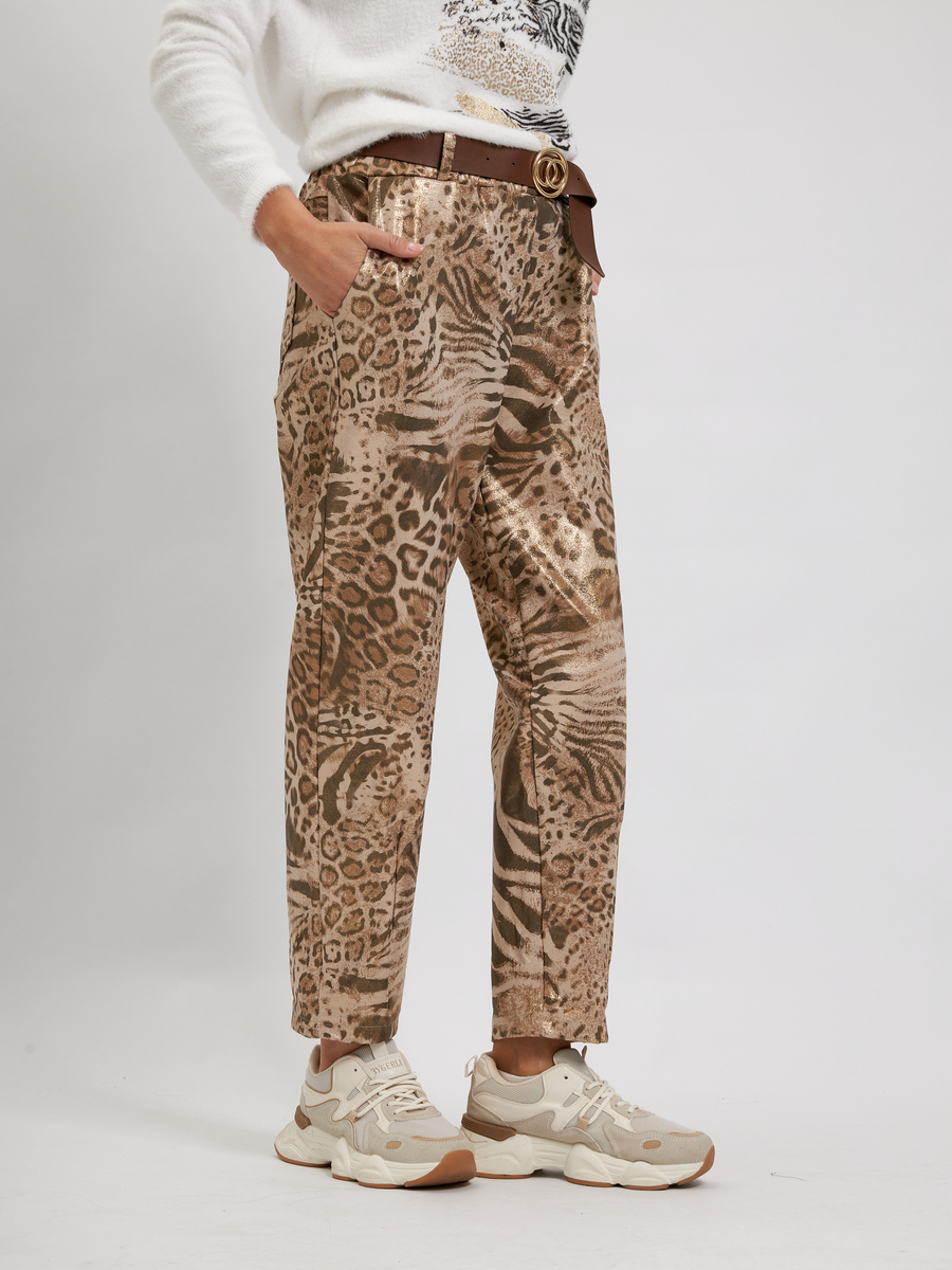 Брюки Сафари золотые авторская одежда