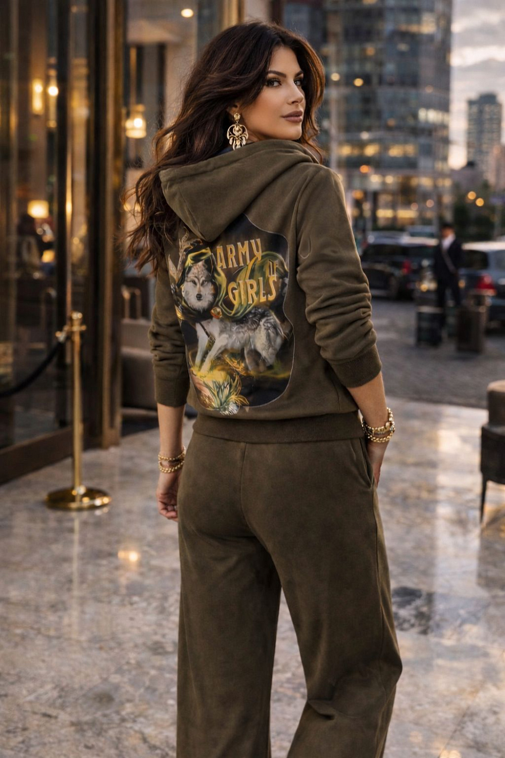 Костюм Волчица хаки