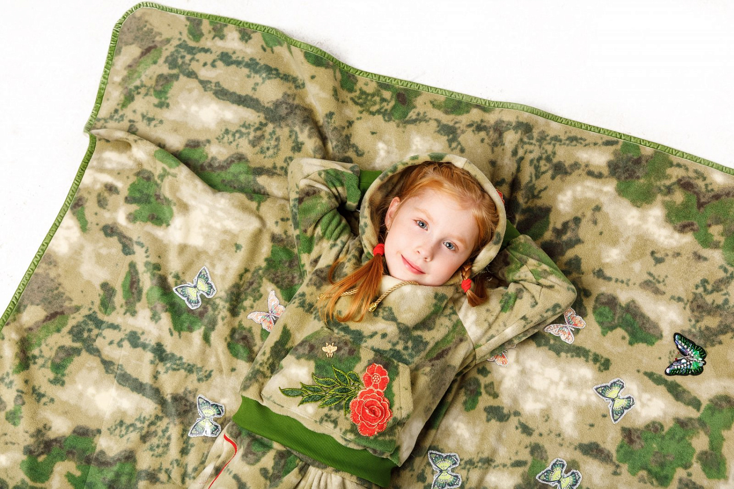 Камуфляжный Плед с гербом AG Камуфляжный Плед с гербом AG