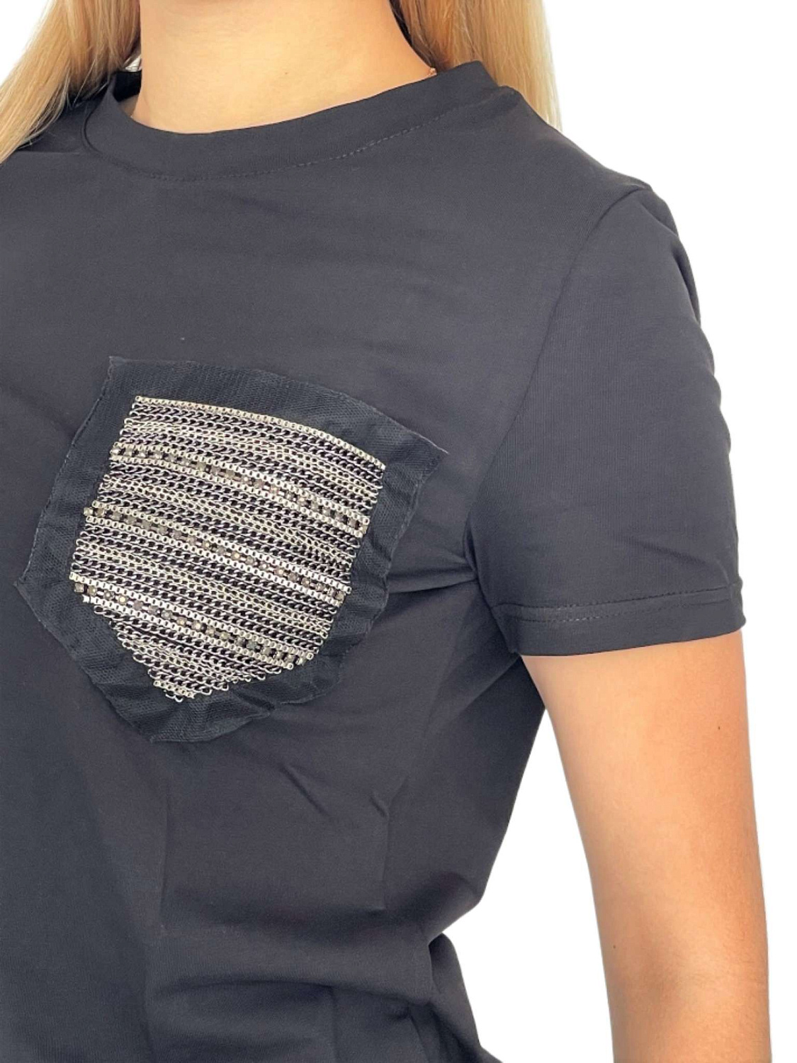 Футболка металл черная