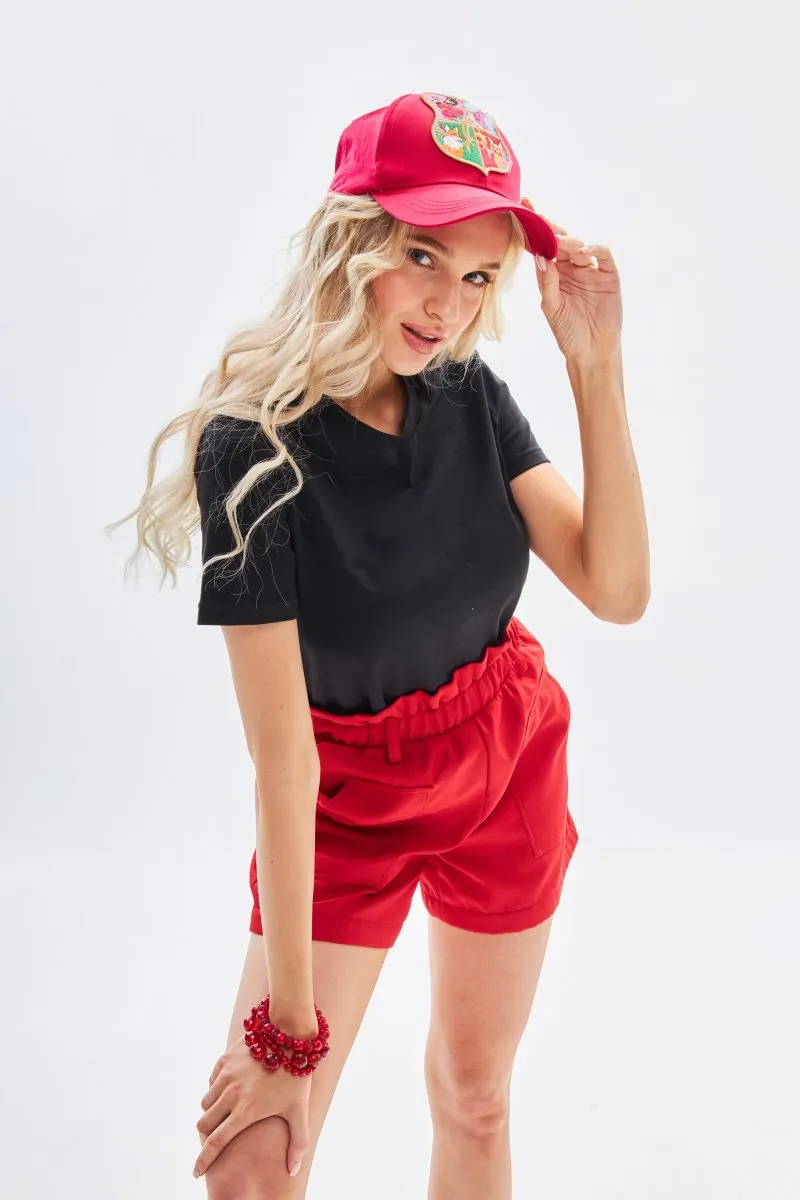 Шорты алые авторская одежда