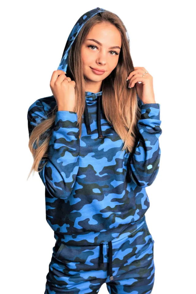 Костюм милитари синий от Army of Girls Костюм милитари синий брендовая одежда