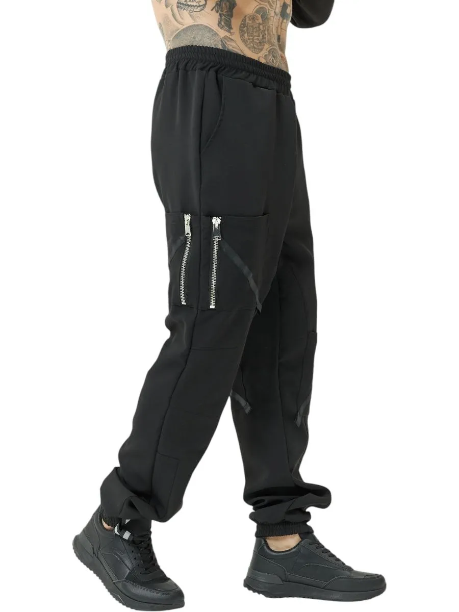 Брюки карго черные мужские авторская одежда