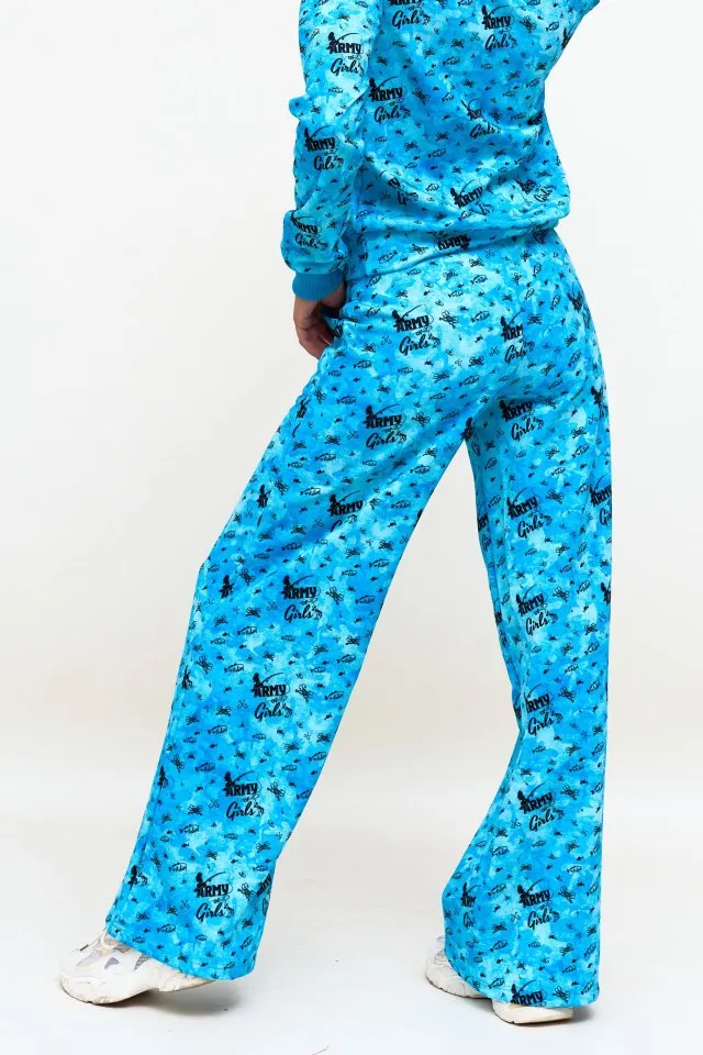 Брюки Рыбалка голубые авторская одежда