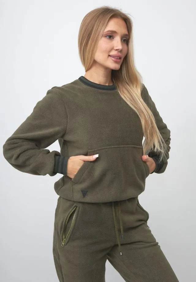 Теплый костюм Хаки женский