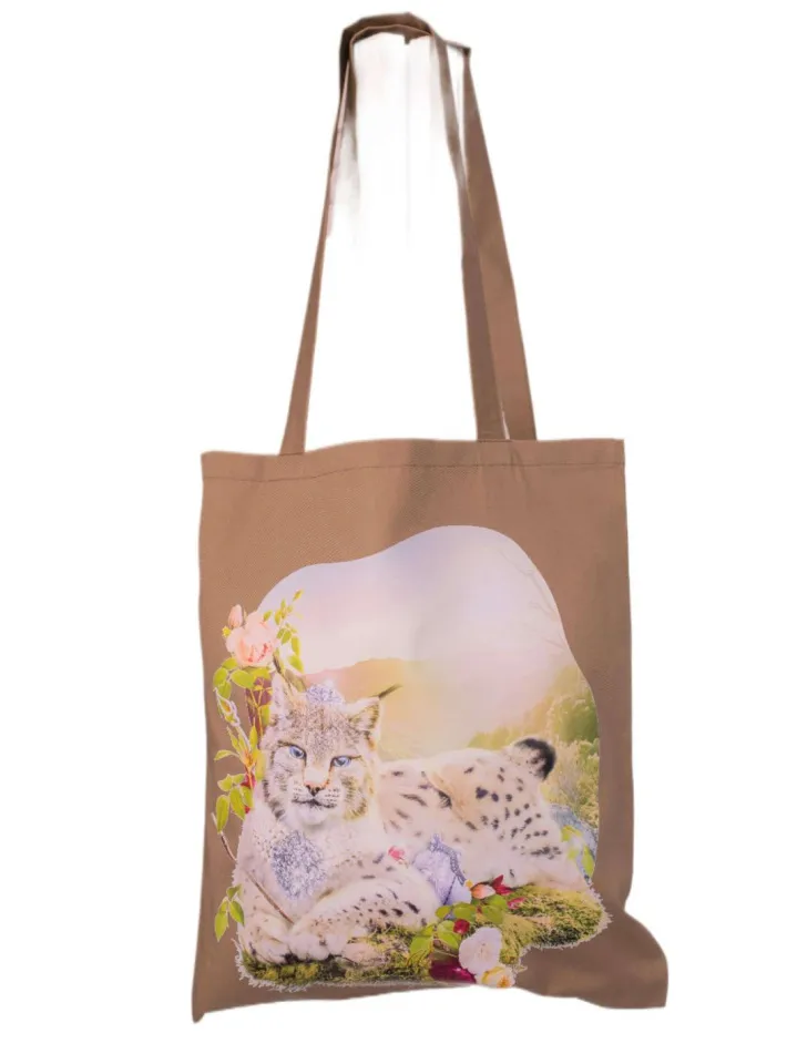 Шопер Белоснежная рысь песочный брендовая одежда