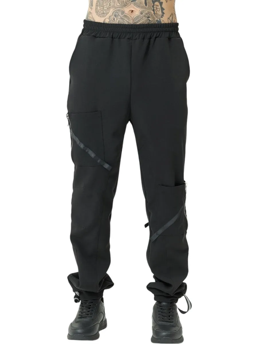 Брюки карго черные мужские авторская одежда