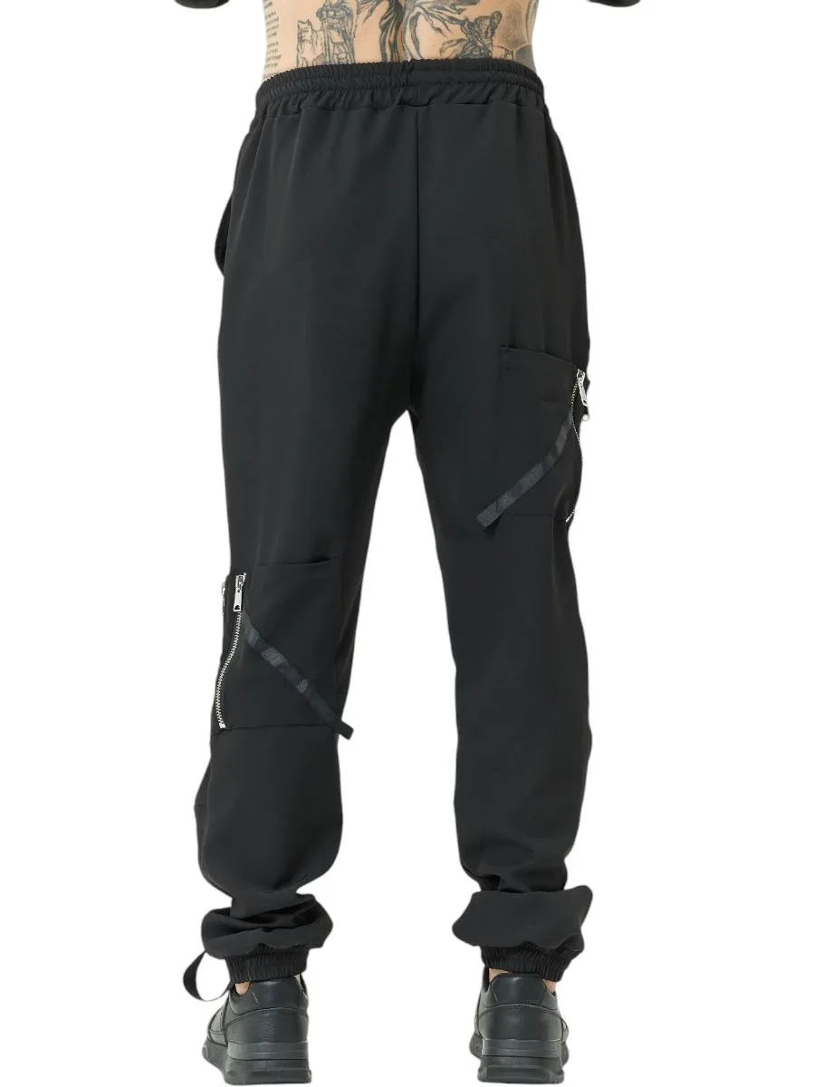 Брюки карго черные мужские авторская одежда