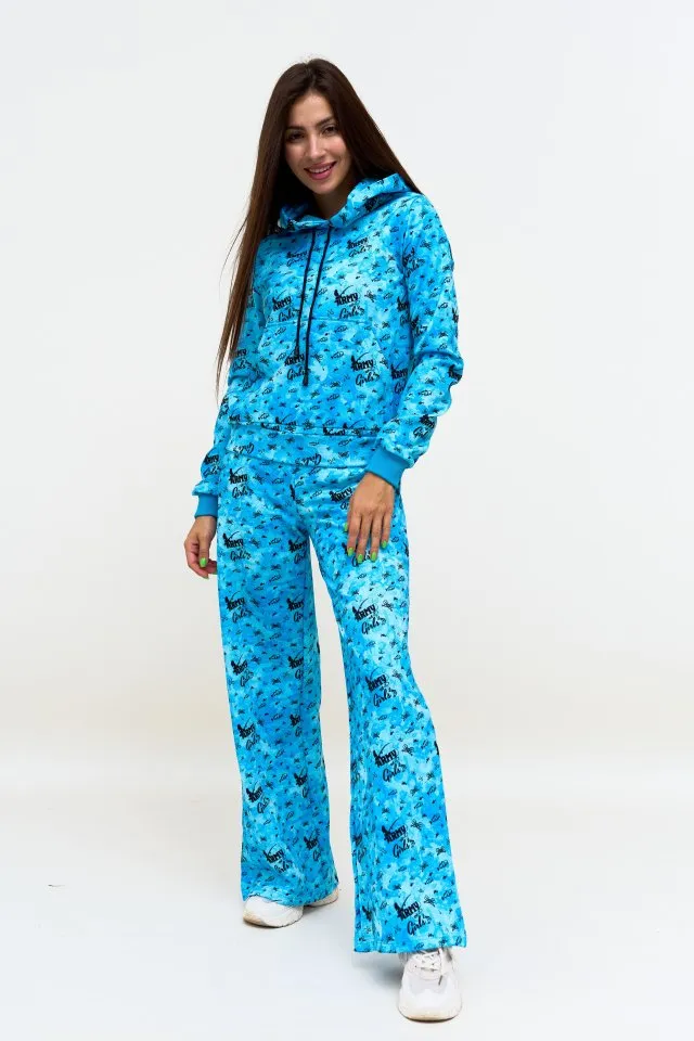 Брюки Рыбалка голубые авторская одежда