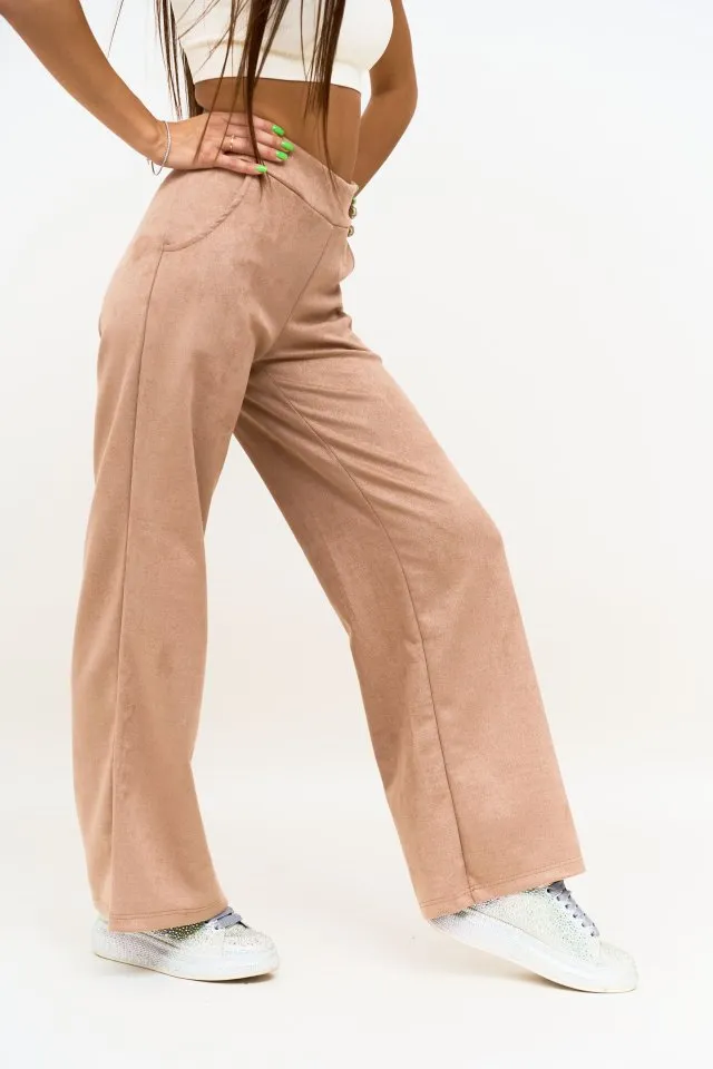 Брюки замша капучино клеш от бренда Army of Girls Брюки замша капучино клеш авторская одежда