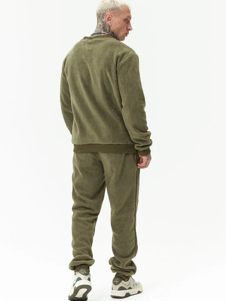 Костюм Мужской флис олива авторская одежда