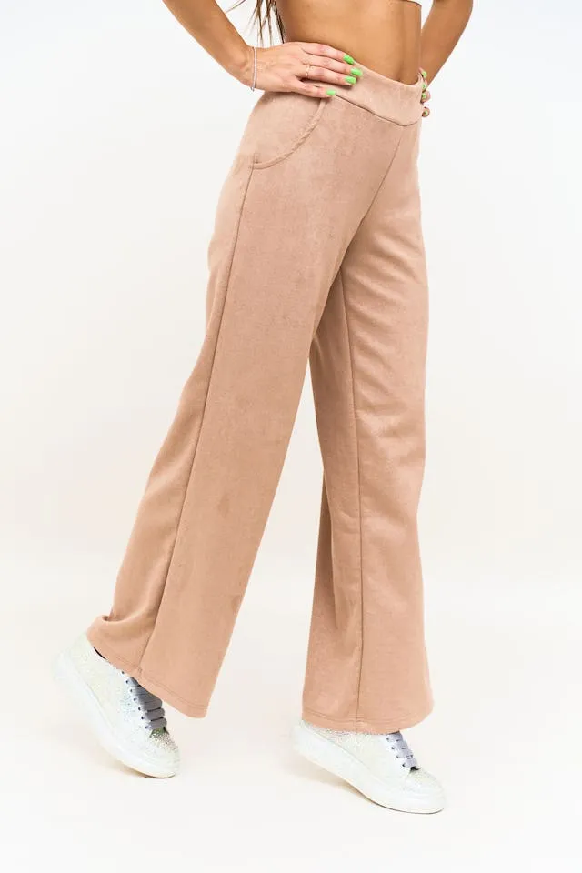 Брюки замша капучино клеш от бренда Army of Girls Брюки замша капучино клеш авторская одежда