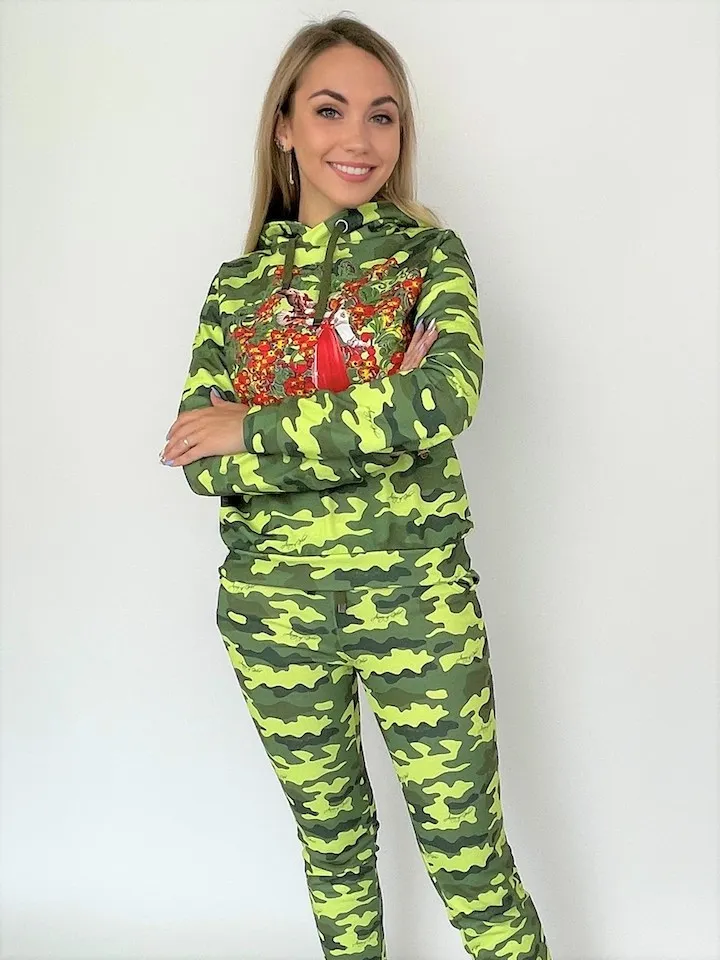 Костюм Русские узоры Орлица с капюшоном авторская одежда