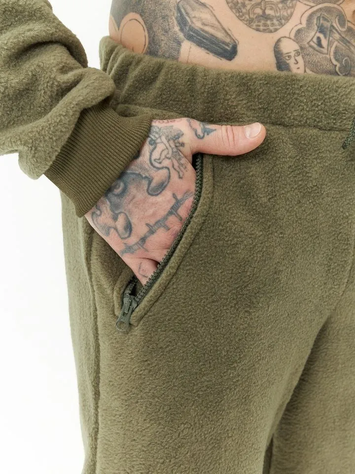 Костюм Мужской флис олива авторская одежда