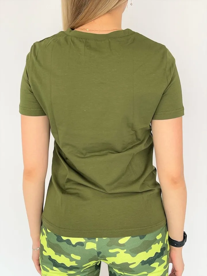 Футболка хаки авторская одежда