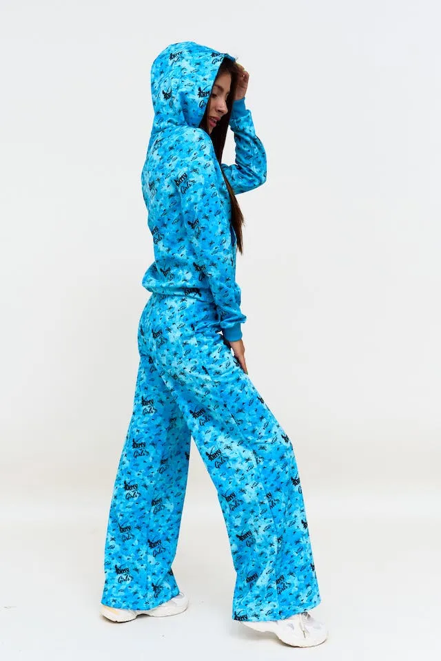 Брюки Рыбалка голубые авторская одежда