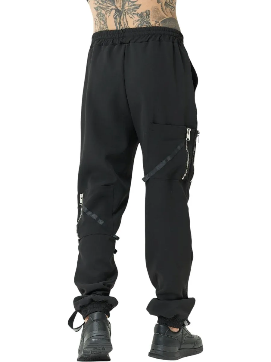 Брюки карго черные мужские авторская одежда