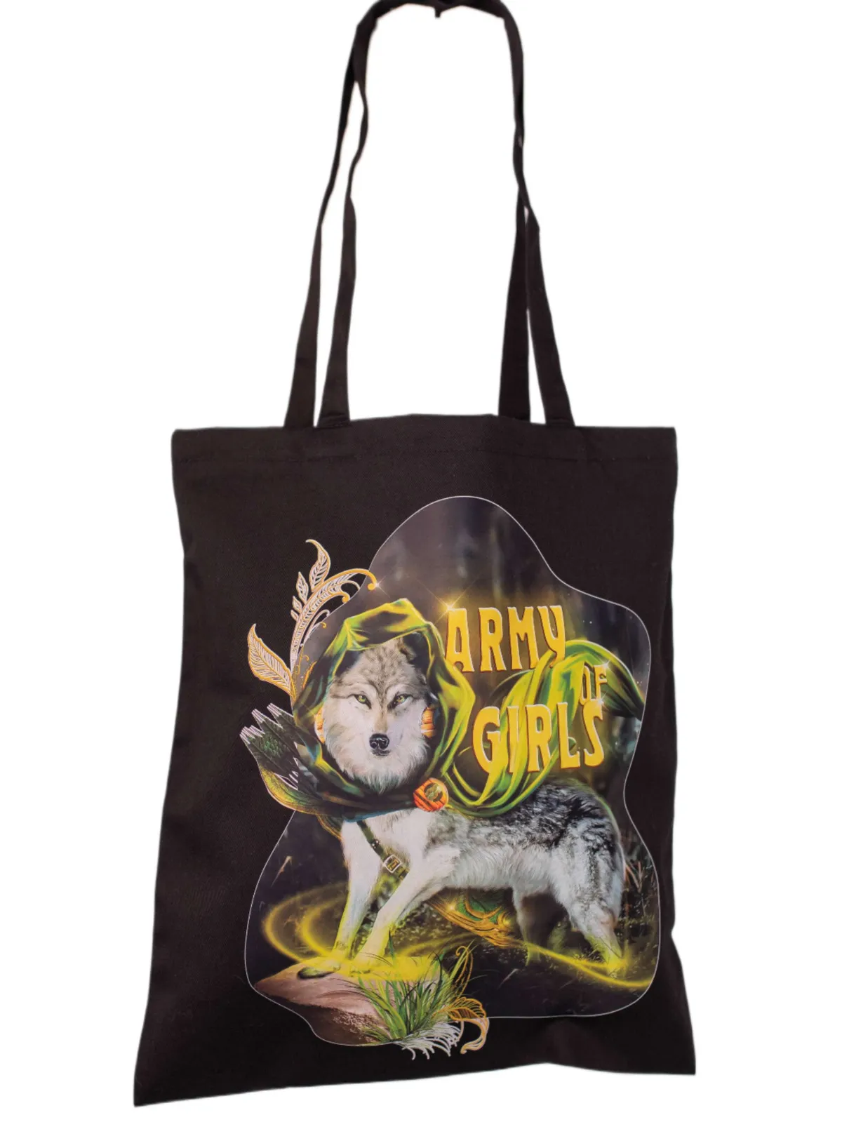 Шопер Волчица черный от Army of Girls Шопер Волчица черный брендовая одежда