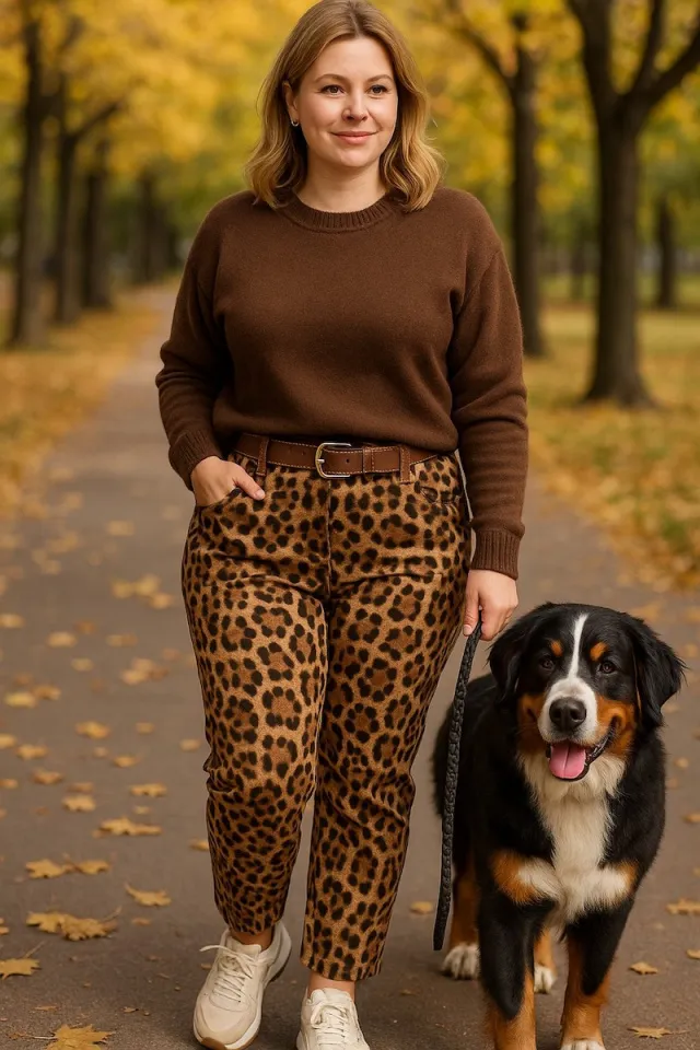 Брюки Леопард брендовая одежда