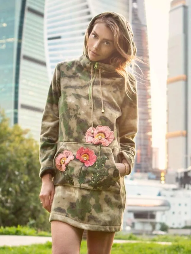 Теплая лонг худи Маки люкс брендовая одежда