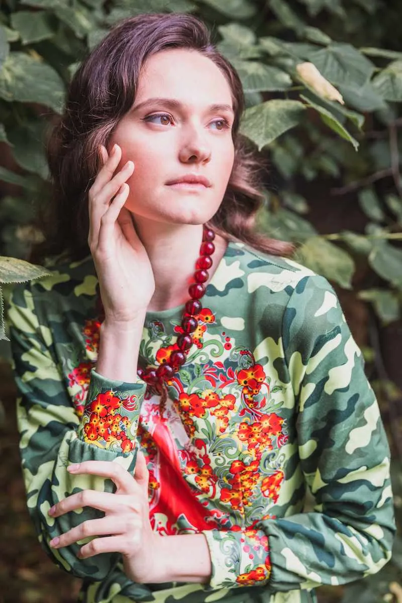 Платье Русские узоры "Орлица" эксклюзив авторская одежда