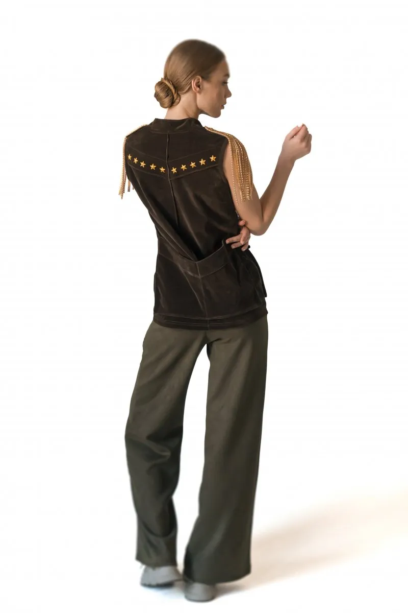 Жилет Золотые погоны авторская одежда