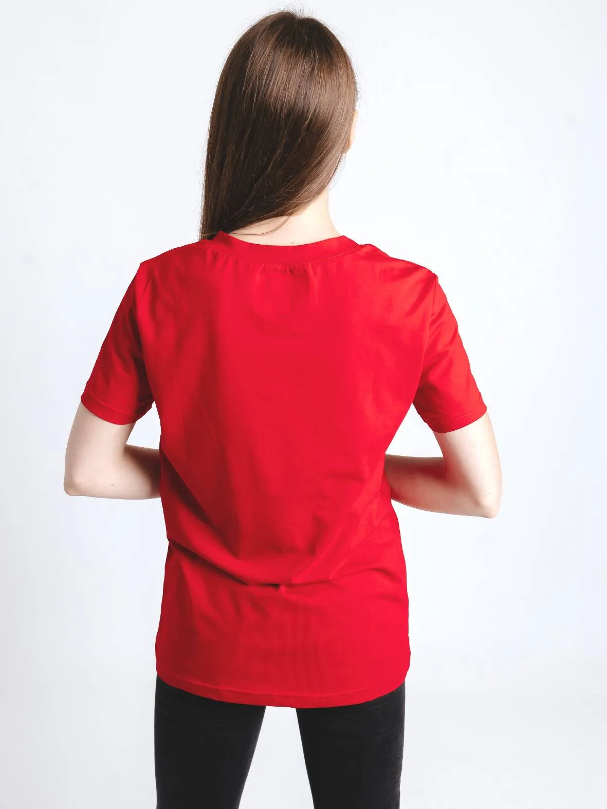 Футболка красная авторская одежда