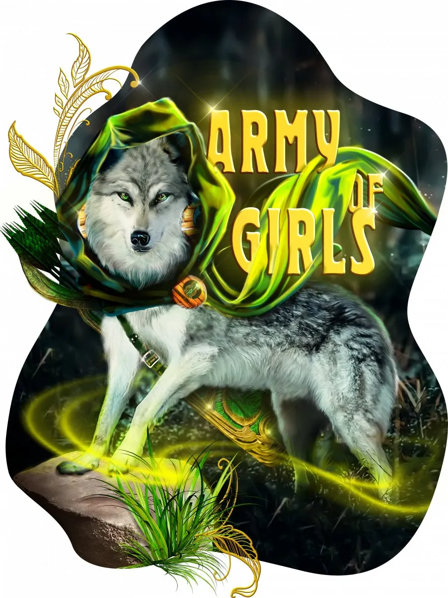 Лонгслив Волчица авторская одежда