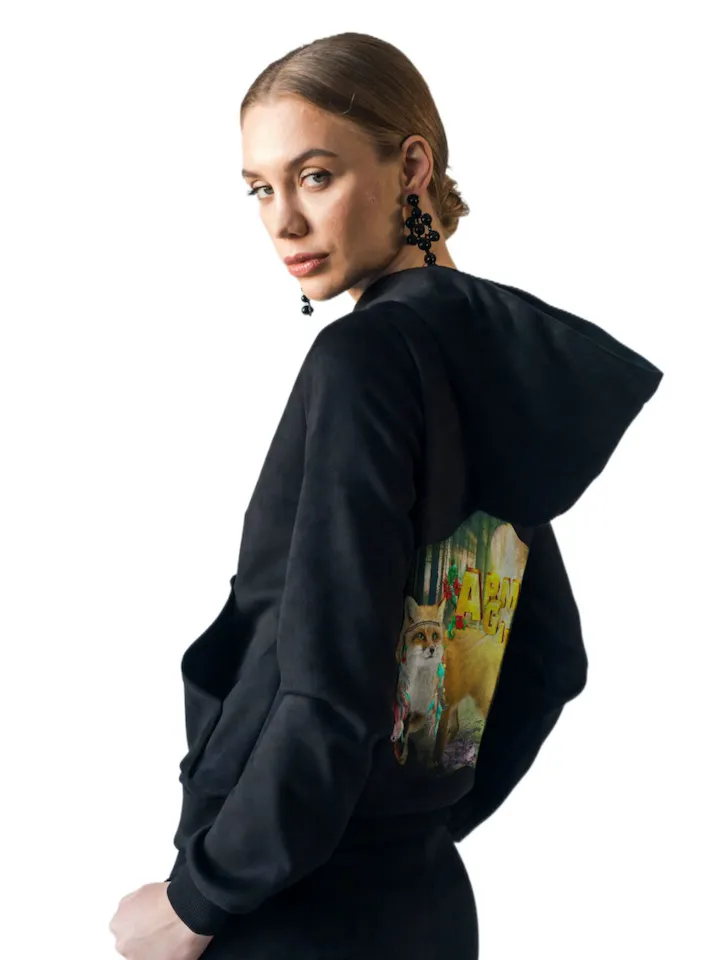 Костюм Лисица черный от Army of Girls Костюм Лисица черный брендовая одежда