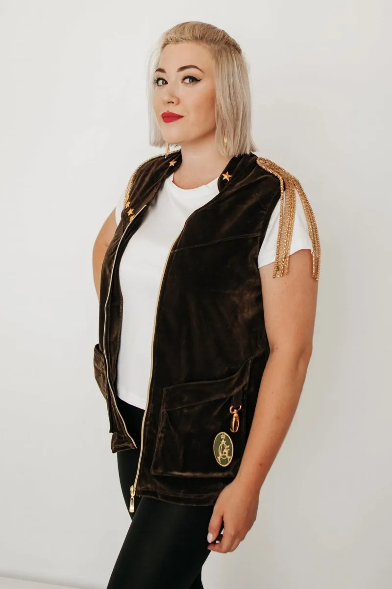 Жилет Золотые погоны авторская одежда
