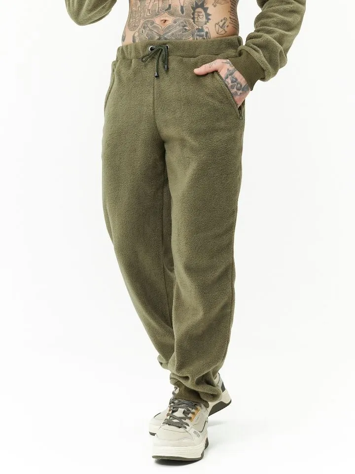 Костюм Мужской флис олива авторская одежда