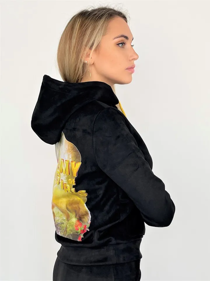 Замшевая худи Лисица авторская одежда