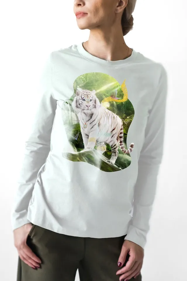 Лонгслив Тигрица авторская одежда