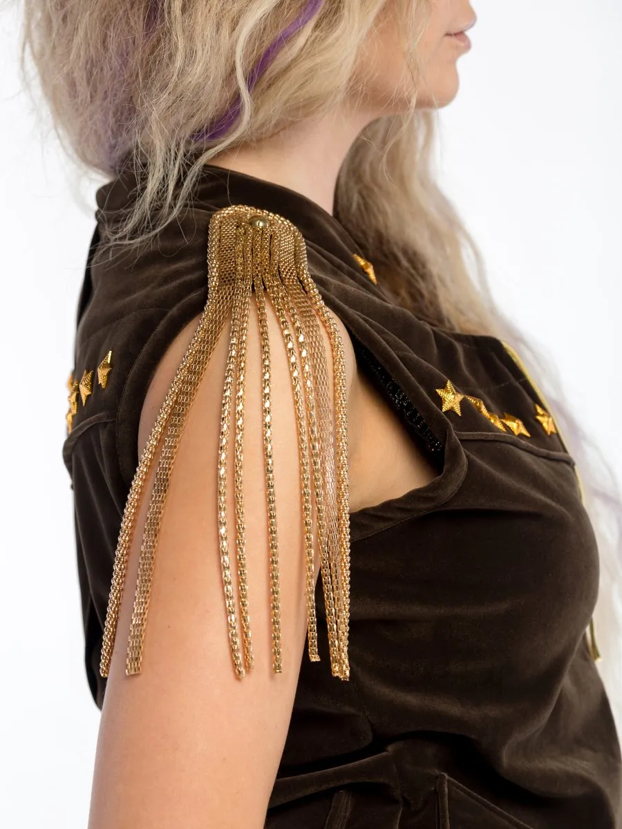 Жилет Золотые погоны авторская одежда